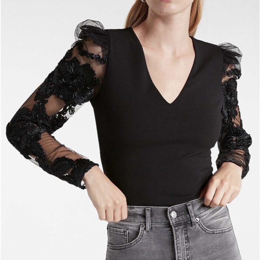 Express Mesh Sleeve Bodysuit